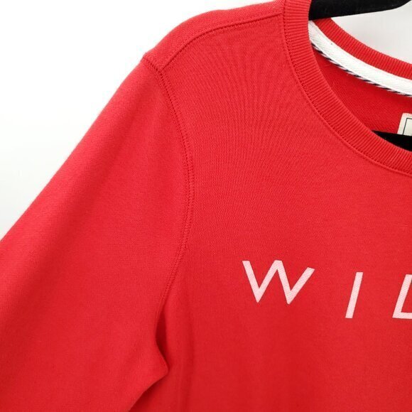 Jack Wills Red Spellout Pullover Sweatshirt US 10/UK 14 - Picture 5 of 15
